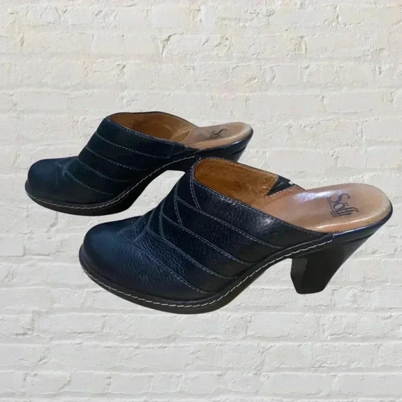 Leather Mules - Black - Picture 4 of 6